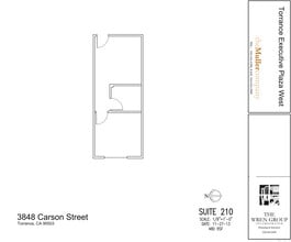 3848 W Carson St, Torrance, CA à louer Plan d’étage– Image 1 sur 1