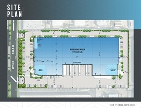 300 E Dyer Rd, Santa Ana, CA à louer Plan de site– Image 1 sur 2