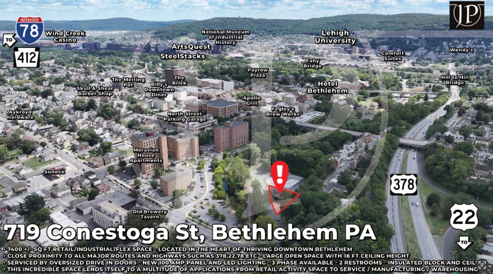 719 Conestoga St, Bethlehem, PA à louer - Photo de l’immeuble – Image 1 sur 38