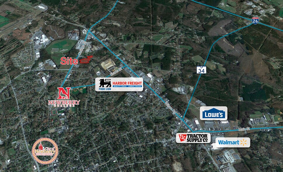 Whitener St, Newberry, SC à vendre - Photo principale – Image 1 sur 2