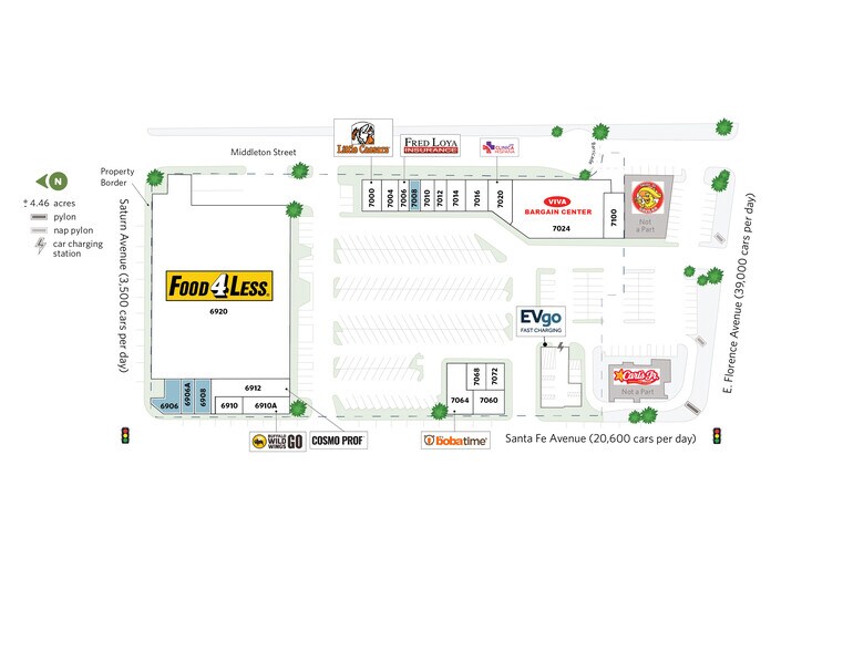 6900-7100 S Santa Fe Ave, Huntington Park, CA à louer - Plan de site – Image 2 sur 22