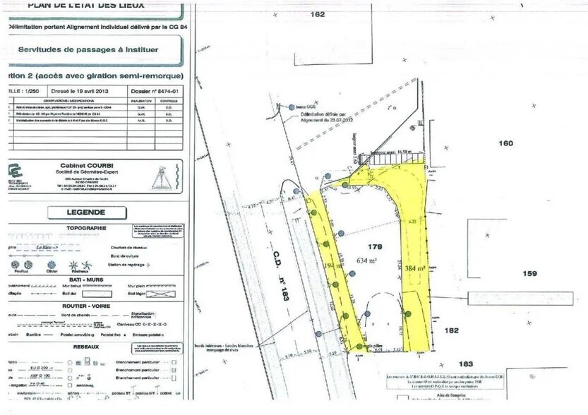 Terrain dans Bédarrides à louer - Plan d’étage – Image 2 sur 2