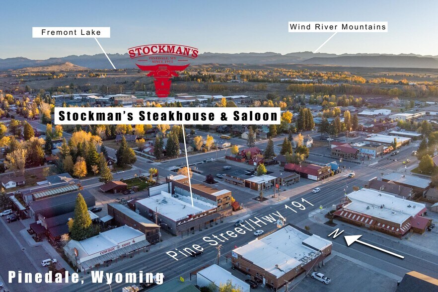 117 Pine St, Pinedale, WY à vendre - Aérien – Image 2 sur 10