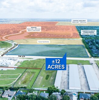 Plus de détails pour NEC Marvida Terrace & FM 529 dr, Cypress, TX - Terrain à vendre