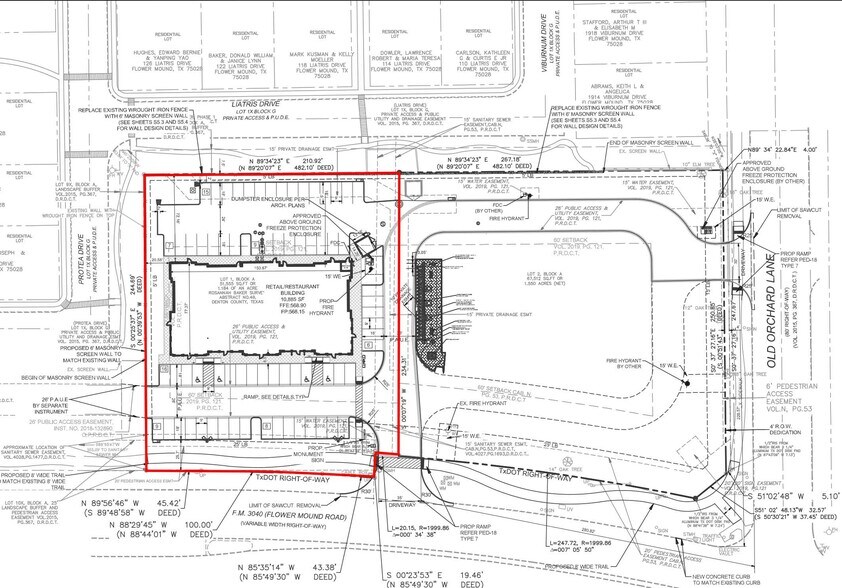 Flower Mound Road, Flower Mound, TX à vendre - Plan de site – Image 2 sur 3