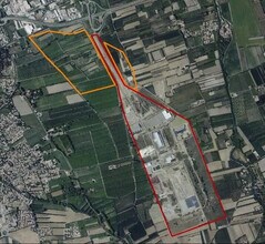 Entraigues-sur-la-Sorgue - Vue aérienne vue de carte