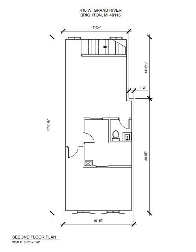 410 W Grand River Ave, Brighton, MI à louer Plan d’étage– Image 1 sur 1