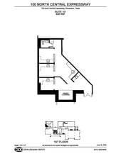 100 N Central Expy, Richardson, TX à louer Plan d’étage– Image 1 sur 1