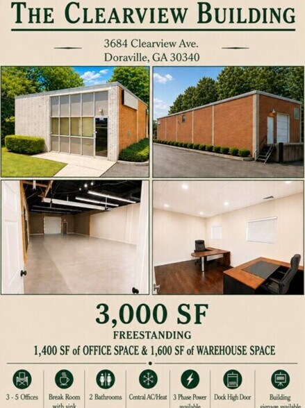 3688 Clearview Ave, Doraville, GA à louer - Photo de l’immeuble – Image 1 sur 10