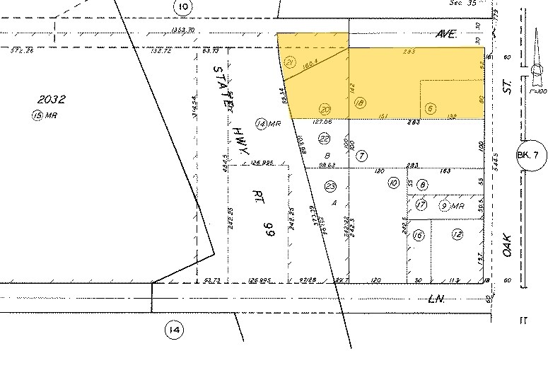 911 Oak St, Bakersfield, CA à louer - Plan cadastral – Image 3 sur 7