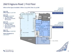 26610 Agoura Rd, Calabasas, CA à louer Plan d’étage– Image 1 sur 9