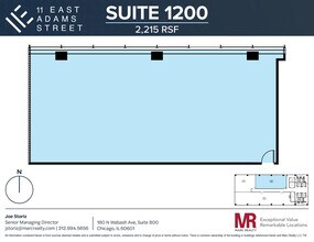 11 E Adams St, Chicago, IL à louer Plan d’étage– Image 1 sur 1