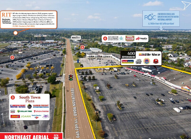 382-420 Jefferson Rd, Henrietta, NY à louer - Photo de l’immeuble – Image 2 sur 5