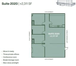 555 12th St, Oakland, CA à louer Plan d’étage– Image 1 sur 1