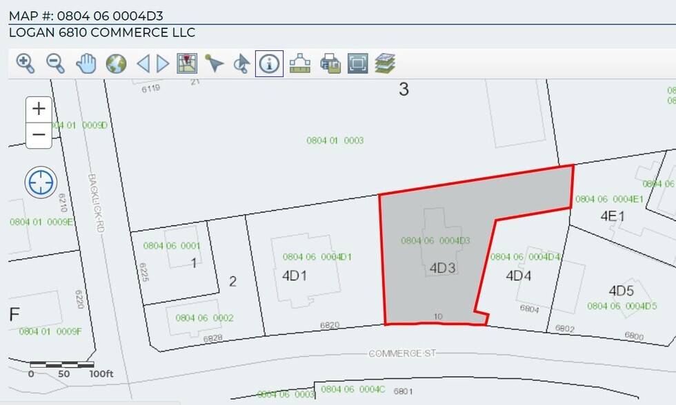 6810 Commerce St, Springfield, VA à louer - Plan cadastral – Image 3 sur 3