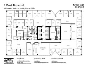1 E Broward Blvd, Fort Lauderdale, FL à louer Plan d’étage– Image 1 sur 1