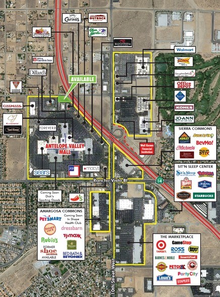 Rancho Vista Blvd, Palmdale, CA à louer - Aérien – Image 3 sur 4