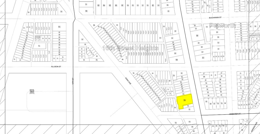 4406 Georgia Ave NW, Washington, DC à vendre - Plan cadastral – Image 2 sur 3