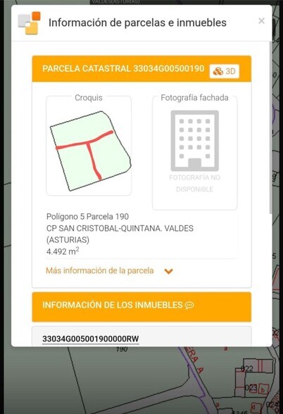 San Cristóbal, Parcela 190, Valdés, Asturias à vendre - Plan de site – Image 1 sur 2