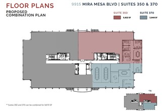 9915 Mira Mesa Blvd, San Diego, CA à louer Plan d’étage– Image 2 sur 3