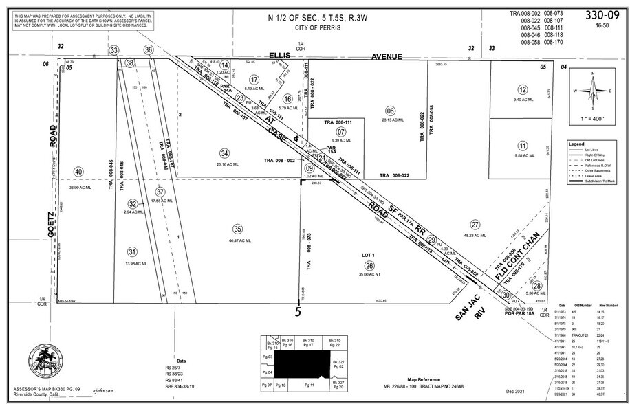 SEQ E. Ellis Ave. & Case Rd., Perris, CA à vendre - Plan cadastral – Image 2 sur 2