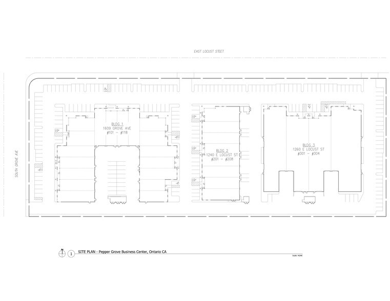 1609 S Grove Ave, Ontario, CA à louer - Plan de site – Image 1 sur 26