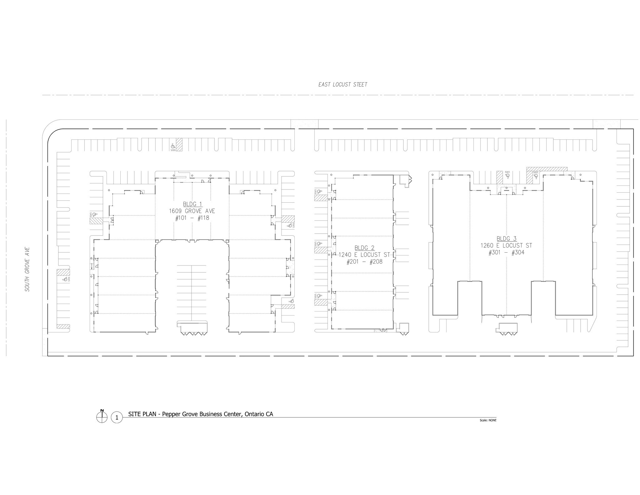 1609 S Grove Ave, Ontario, CA à louer Plan de site– Image 1 sur 27