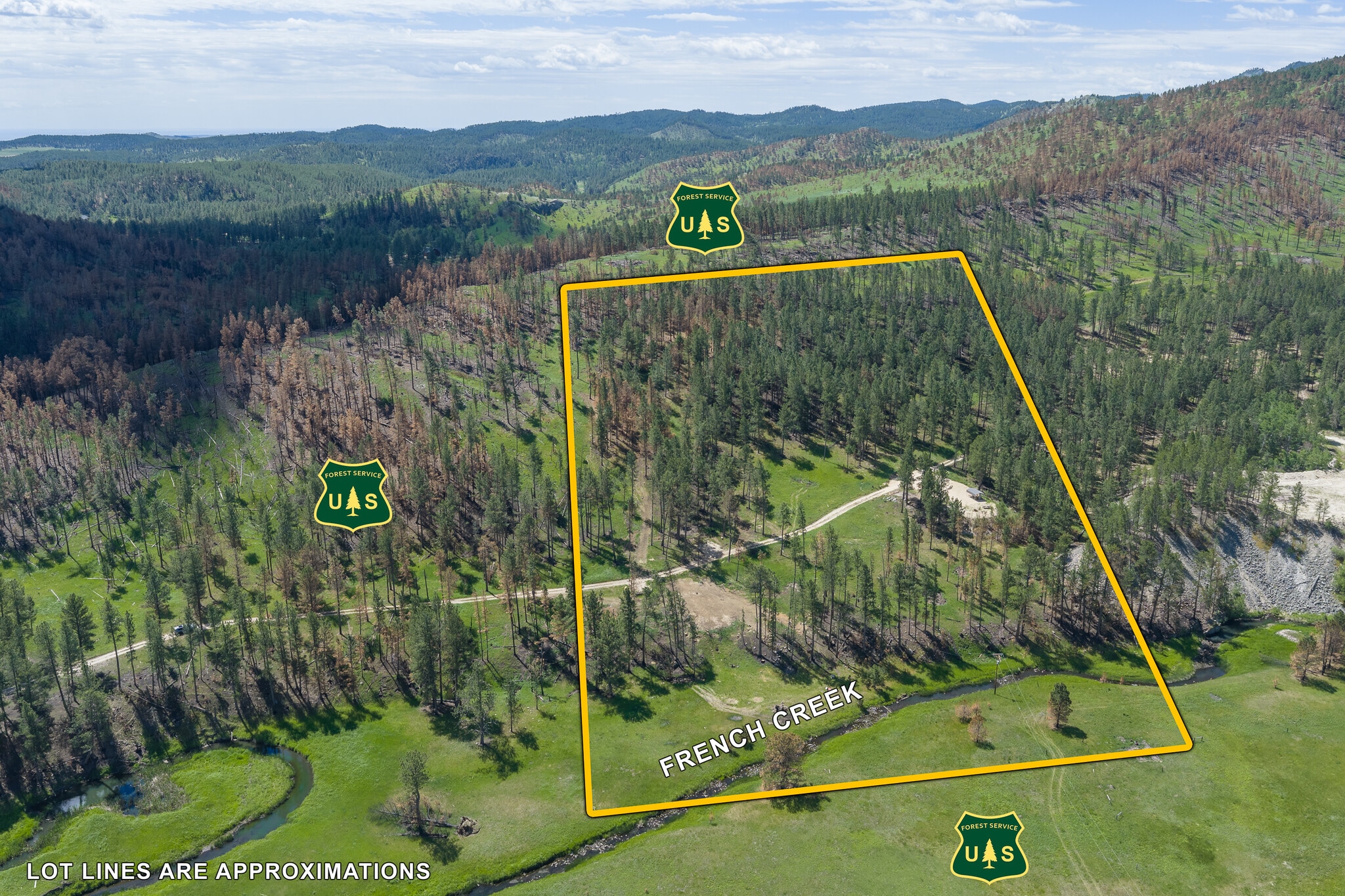 25287 Lower French Creek Rd, Custer, SD à vendre Photo principale– Image 1 sur 20