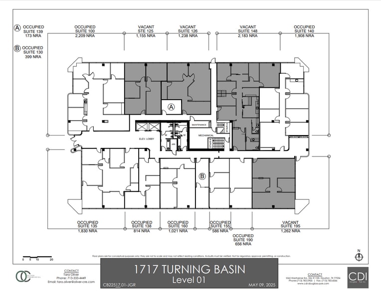 1717 Turning Basin Dr, Houston, TX à louer - Plan d’étage – Image 2 sur 9