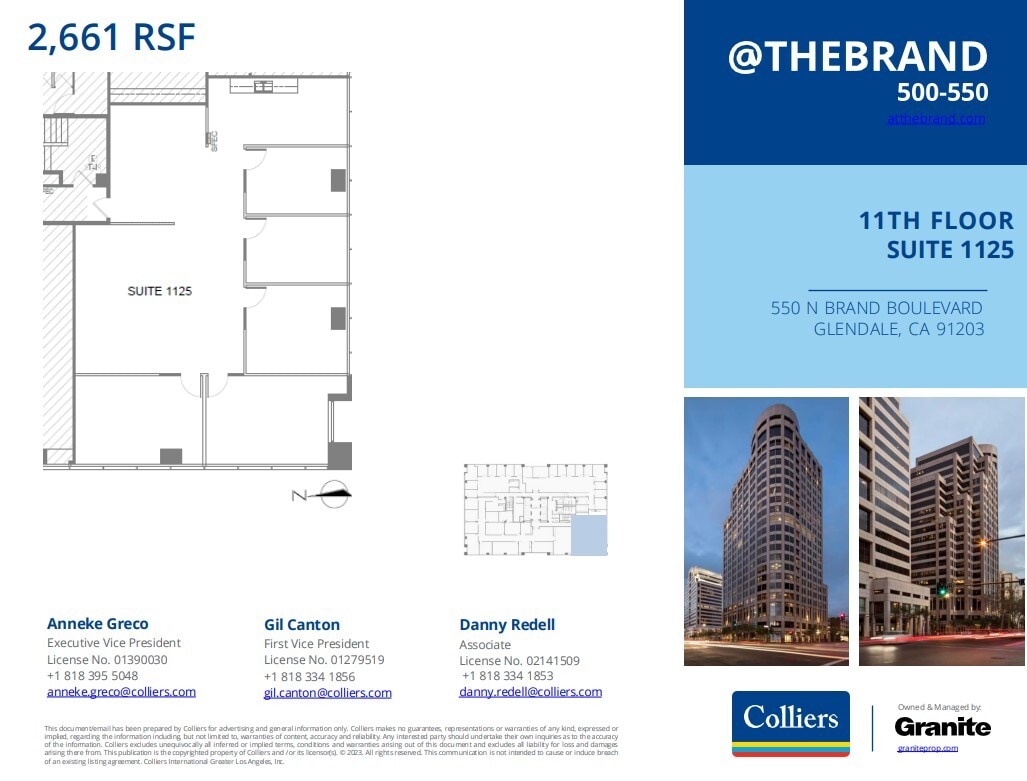 500-550 N Brand Blvd, Glendale, CA à louer Plan d’étage– Image 1 sur 1