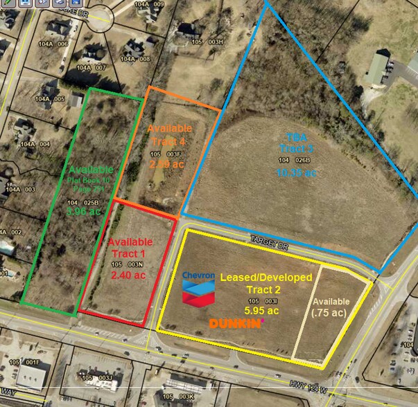 5994 Hwy 124, Hoschton, GA à louer - Plan cadastral – Image 1 sur 2