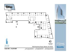 3630 Peachtree Rd NE, Atlanta, GA à louer Plan d’étage– Image 1 sur 1