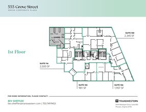 555 Grove St, Herndon, VA à louer Plan d’étage– Image 1 sur 1