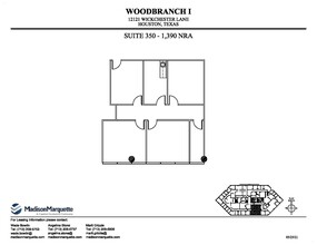 12121 Wickchester Ln, Houston, TX à louer Plan d’étage– Image 2 sur 2