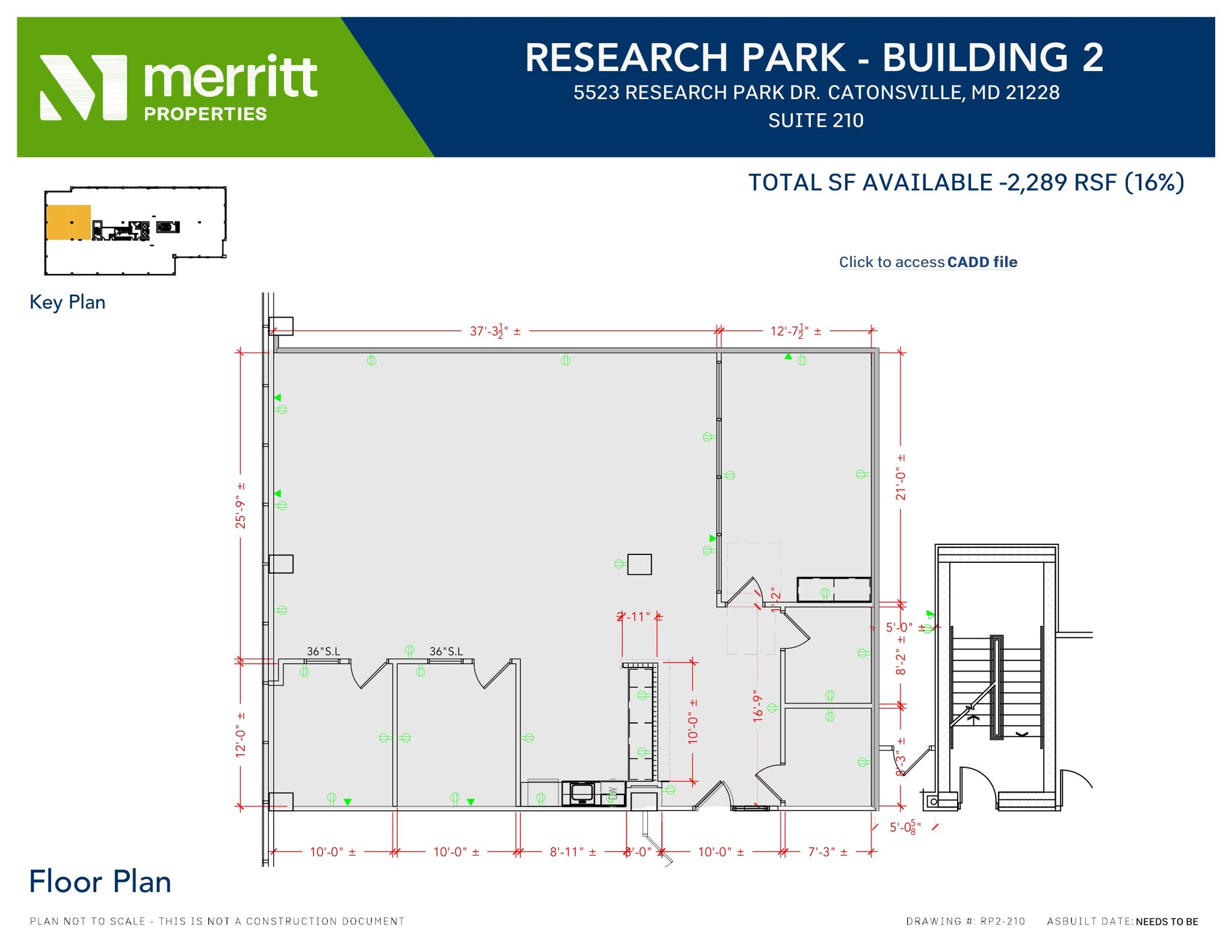 5521 Research Park Dr, Baltimore, MD à louer Plan d’étage– Image 1 sur 1