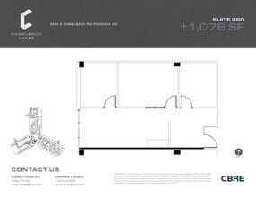 2850 E Camelback Rd, Phoenix, AZ à louer Plan de site– Image 1 sur 2