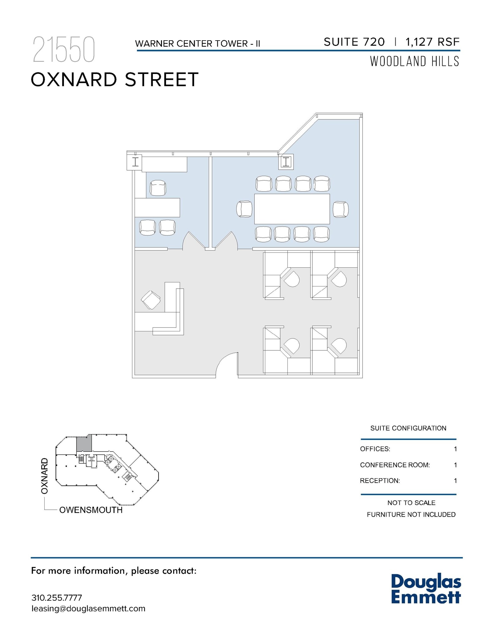 21550 Oxnard St, Woodland Hills, CA à louer Plan d’étage– Image 1 sur 1