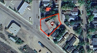 208 Railway Ave E, Drumheller, AB - VUE AÉRIENNE  vue de carte