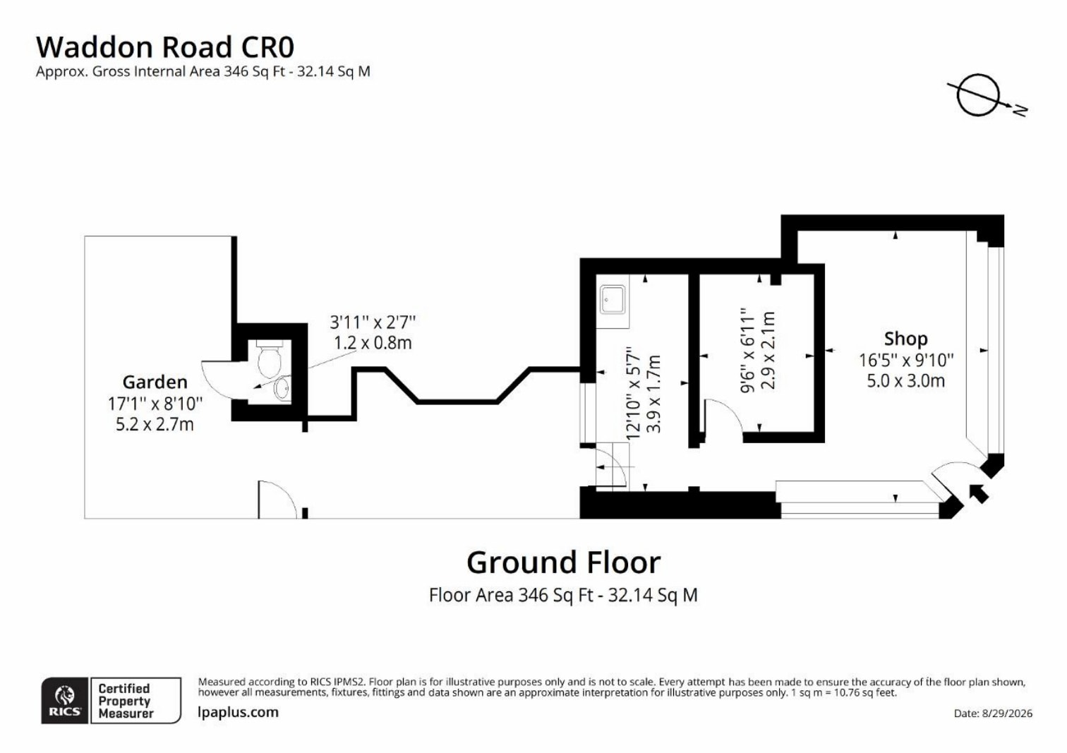 33 Waddon Rd, Croydon à louer Plan d’étage– Image 1 sur 7