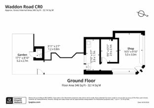 33 Waddon Rd, Croydon à louer Plan d’étage– Image 1 sur 7