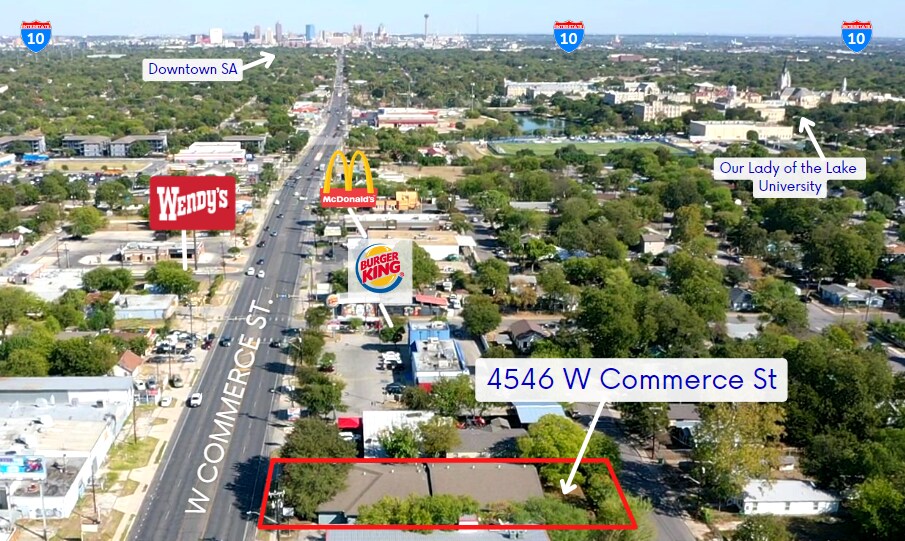 4546 W Commerce St, San Antonio, TX à vendre - Aérien – Image 3 sur 18