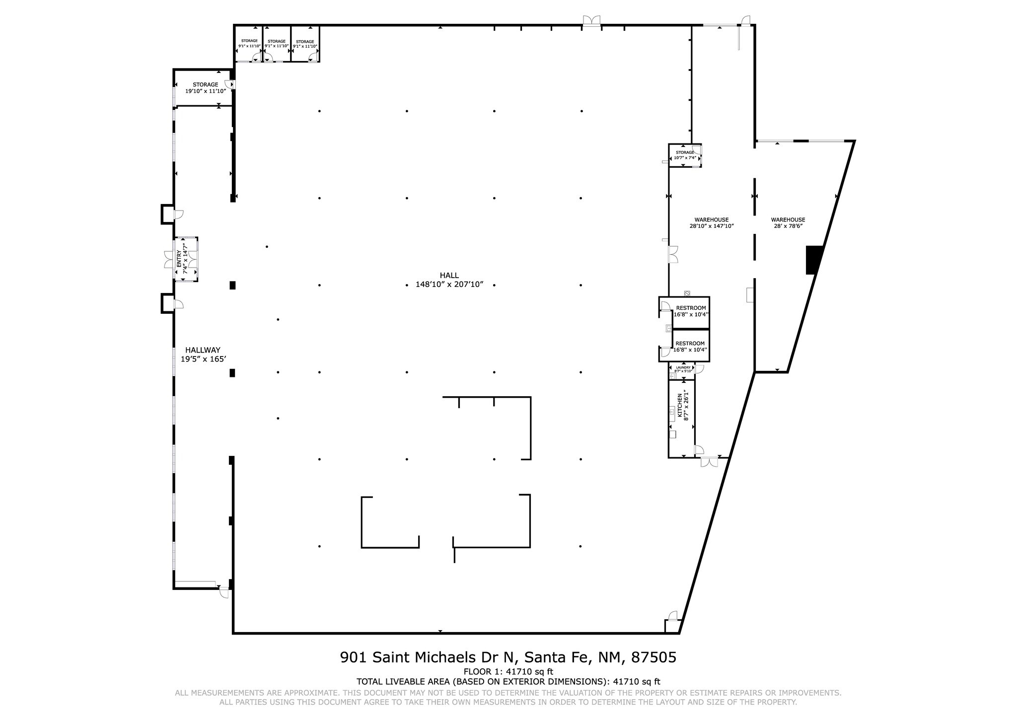 901 Saint Michaels Dr, Santa Fe, NM à louer Plan de site– Image 1 sur 1
