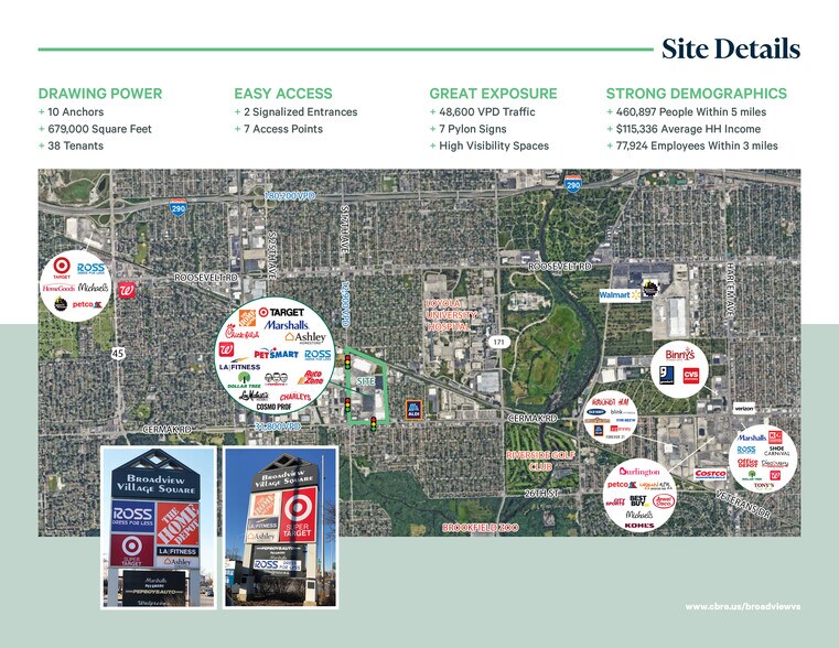 300-700 Broadview Village Sq, Broadview, IL à louer - Aérien – Image 2 sur 27