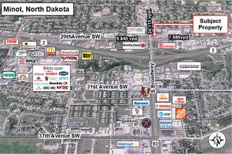 104 20th Ave SW, Minot, ND - VUE AÉRIENNE  vue de carte - Image1