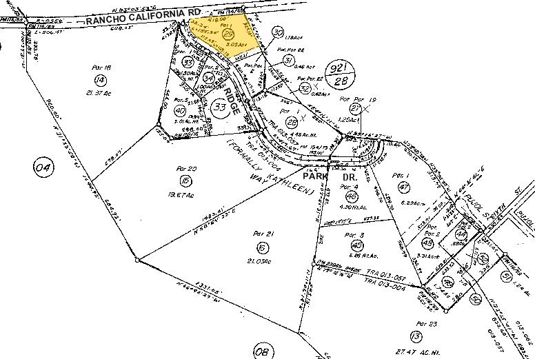 43460 Ridge Park Dr, Temecula, CA à louer - Plan cadastral – Image 2 sur 8