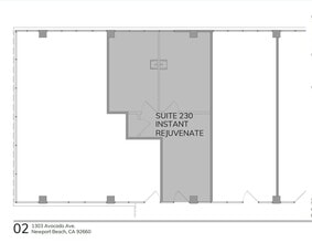 1303 Avocado Ave, Newport Beach, CA à louer Plan d’étage– Image 1 sur 1