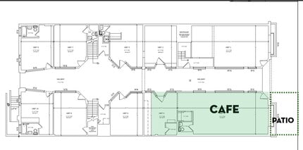 457 Palm Canyon Dr, Palm Springs, CA à louer Plan d’étage– Image 1 sur 1