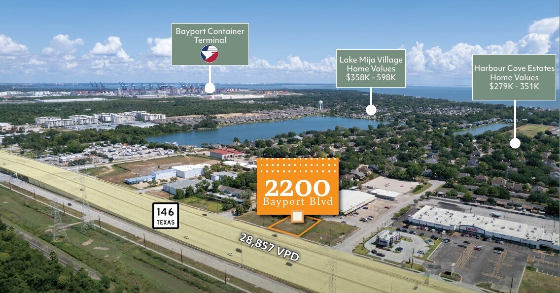 2200 Bayport, Seabrook, TX à vendre Aérien– Image 1 sur 5