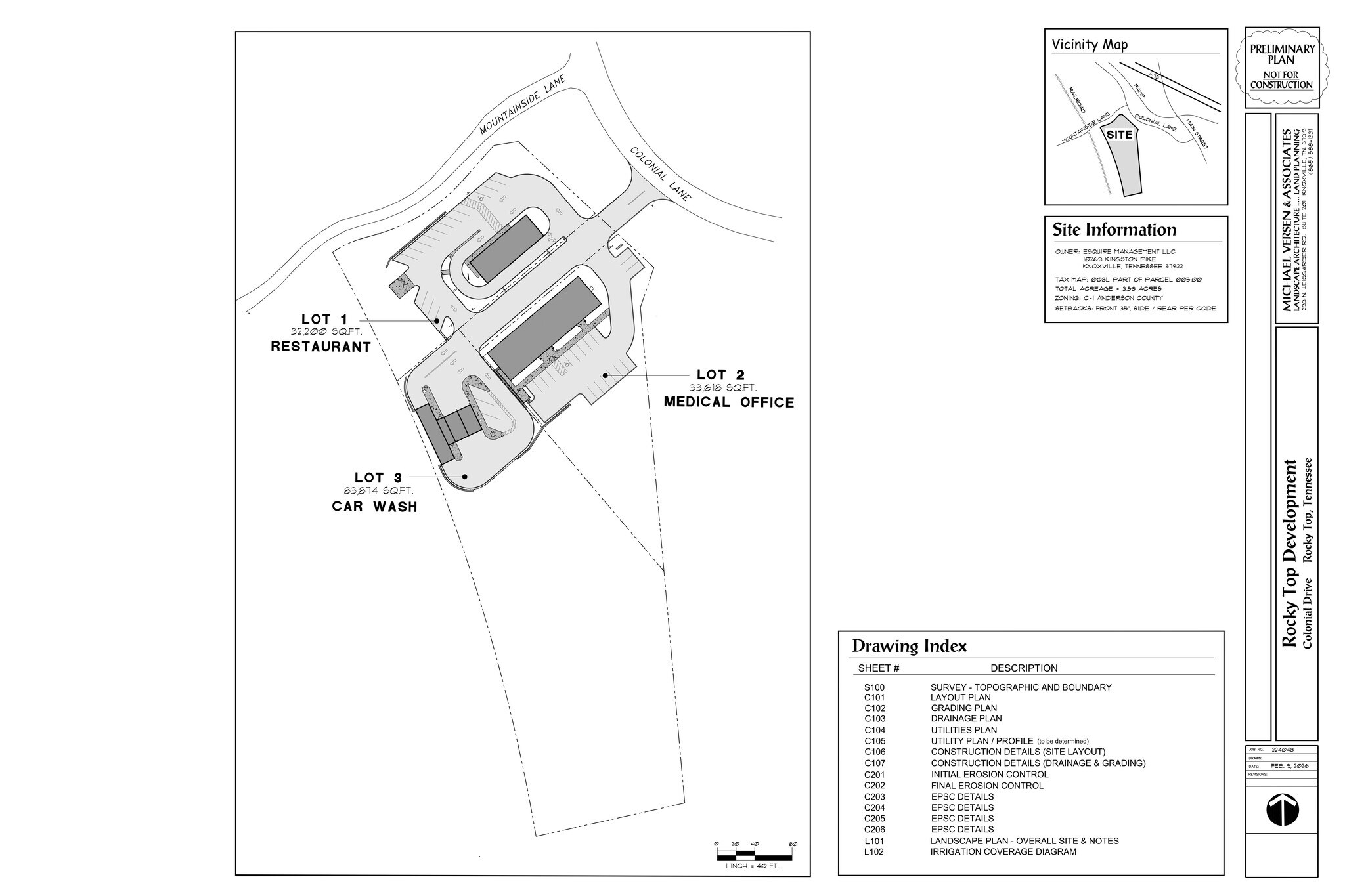 Colonial Ln, Rocky Top, TN à louer Plan de site– Image 1 sur 1