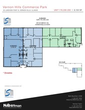 100 N Fairway Dr, Vernon Hills, IL à louer Plan d’étage– Image 2 sur 2
